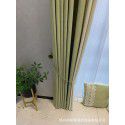 Pure color modern simplicity Nordic network red herringbone pattern chenille curtain finished living room bedroom window shade