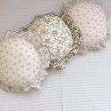 Ins Korean Floral Lotus Leaf Lace Girl Heart Bedroom Sofa Car Office Cushion Throw Pillow Cotton Pillow 