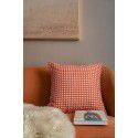 Nordic lamb plush ins style embroidery face pillow chessboard light luxury velvet vintage sofa waist cushion cover 
