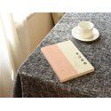 Coarse linen table cloth, tea table, Nordic style, solid color, round table cloth, Japanese cotton and linen conference table, rectangular household 