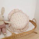 Ins Korean Floral Lotus Leaf Lace Girl Heart Bedroom Sofa Car Office Cushion Throw Pillow Cotton Pillow 