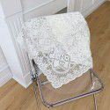 Korean ins blogger same style lace tablecloth room coffee shop decoration background cloth cream white hanging cloth art dinner mat 