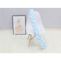 Ins Nordic children's room decoration DIY weave fried dough twist bed surround Danish Knot long tie ball pillow 