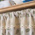 Lexuan Xiu Cotton Linen Printing Olive Leaf Short Curtain American Garden Kitchen Cabinet Shelter Curtain Punch Free Coffee Curtain