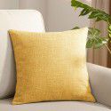 Manufacturer's direct sales of solid color linen cushion sofa bed cushion plain color thickened cushion cushion cushion cushion pillow cover 