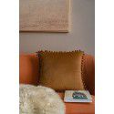 Nordic lamb plush ins style embroidery face pillow chessboard light luxury velvet vintage sofa waist cushion cover 