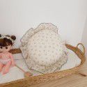 Ins Korean Floral Lotus Leaf Lace Girl Heart Bedroom Sofa Car Office Cushion Throw Pillow Cotton Pillow 