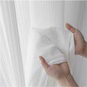 3.5m door width vertical stripe shutter screen Japanese type impervious curtain living room transparent bedroom floating window white window screen 