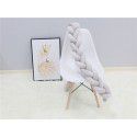 Ins Nordic children's room decoration DIY weave fried dough twist bed surround Danish Knot long tie ball pillow 