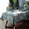 Cloth father tablecloth high temperature resistant tablecloth ins cotton linen tassel art rectangular tablecloth table mat tea table cover