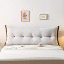 Korean velvet bedside cushion simple lace type bed back removable washable non deformable large pillow double soft bag 