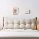 Korean velvet bedside cushion simple lace type bed back removable washable non deformable large pillow double soft bag 