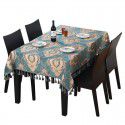 European style tea table table cloth American style luxury dark green table cloth Western table cloth Luxury table cloth 