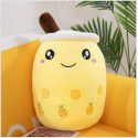 Simulated fruit milk tea cup pillow plush toy large pearl milk tea doll doll gift cross-border trade 