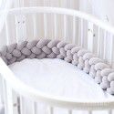 Ins braided strip knotting four strand fried dough twist braid bed surround pillow kont ball children anti-collision strip wholesale 