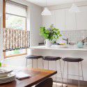 Yimanqi window curtain spring flower printing half curtain door curtain coffee curtain kitchen washstand cabinet dust curtain