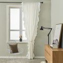 Lexuan Xiuins green plant lotus leaf curtain finished product wholesale bedroom kitchen small curtain