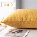 Pillow cover thickened color simple pillow sitting room sofa cushion office bedside cloth waist pillow back 