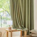 New Tea-green velvet curtain light luxury retro French style living room bedroom balcony shading curtain cloth modern