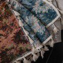 Yimanqiyun curtains, blue oil paintings, flowers, kitchen curtains, American style country window curtains, finished semi shading