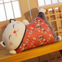 Japanese Lucky Cat Throwing Pillow and Quilt Dual purpose Sofa, Living Room Backrest Cushion, Waist Cushion, One Piece Issued for Spot Wholesale 