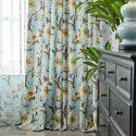 American printed pastoral shading cloth, living room, bedroom, floating window, European curtain, window screen, wholesale, simple