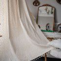 Yimanqiyun curtain, finished cotton linen kitchen curtain, pastoral style daisy printing window curtain