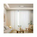 Nordic modern simple wind curtain, window screen, chiffon silk, satin, white yarn, solid color, transparent living room, screen curtain, balcony, bedroom 
