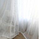 145 Korean lace gauze curtain with wavy edge, both sides of wavy German curtain, warp knitted gauze table cloth, bed curtain, bed curtain, spot wholesale