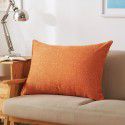 Solid color waist pillow sofa pillow thickened linen cushion living room large 607080 rectangular pillow headboard 