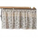 Lexuan Xiu Cotton Linen Printing Olive Leaf Short Curtain American Garden Kitchen Cabinet Shelter Curtain Punch Free Coffee Curtain