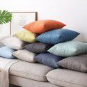 Thickened cotton and linen pillow, living room, sofa, bedside cushion, office back cushion, waist pillow, pillow cover, without core 