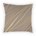 Pattern Line Gold Throwing Pillow Cover Digital Printing Simple Pillow Cover Cross border Best Backrest Home Fabric Cushion 