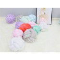 Ins Nordic children's room decoration DIY weave fried dough twist bed surround Danish Knot long tie ball pillow 