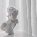 Light and luxurious gauze curtain, opaque, white gauze curtain, white sand shading balcony, seersucker, Japanese window screen 