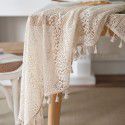 Cloth Dad American style pastoral crochet cover table cloth woven tablecloth hollowed out tablecloth tassel table mat spot wholesale 