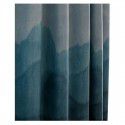 American printed curtain cloth High precision blackout cloth Wholesale living room bedroom simple gradual change blue blackout curtain finished products 