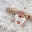 INS bear baby cylindrical bed surround baby anti-collision side sleeping pillow clip leg pacify pillow removable and washable 