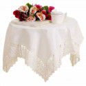 Manufacturer wholesale tablecloth modern Chinese style satin lace tablecloth lace tea table long tablecloth wholesale 