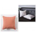 Nordic lamb plush ins style embroidery face pillow chessboard light luxury velvet vintage sofa waist cushion cover 