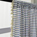 Lexuan Xiu Cotton Lined Curtain Cloth Wholesale Northern Europe Simple INS Wind Grey White Thin Stripe Bedroom Hanging Curtain
