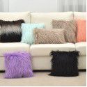 Amazon ins wind plush pillow case beach imitation wool rectangular bedside cushion sofa cushion cushion pillow case 