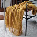 Autumn and winter thickened knitting cover blanket blanket leisure sofa blanket wool blanket Nordic solid color one hair factory stock 