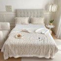 Autumn and winter thickened warm taff milk wool blanket version pure simple lamb wool blanket blanket bedding 