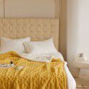 Autumn and Winter Pure Tuff Cashmere Lamb Blanket Double layer Leisure ins Wind Cover Blanket Jacquard Gift Blanket Wholesale 