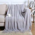 Sofa blanket cover blanket Nordic cross-border tassel air conditioner lunch break nap blanket hotel bed with summer bed flag bed tail blanket 