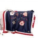 Christmas soft jacquard cartoon blanket children's bed blanket kindergarten nap blanket gift bag 