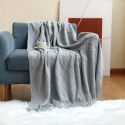 Amazon diamond shaped sofa blanket blanket bed tail blanket knitting cross-border blanket air conditioning blanket tassel nap blanket blanket 