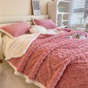 Taff nap blanket thickened lamb wool blanket in winter solid color spring and autumn blanket coral blanket wholesale 