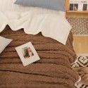 New Tafu plush blanket jacquard double-sided blanket soft and comfortable nap blanket thickened warm casual blanket 